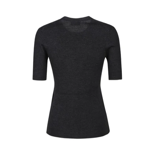 P.A.R.O.S.H. Short-Sleeved Crewneck Ribbed Top