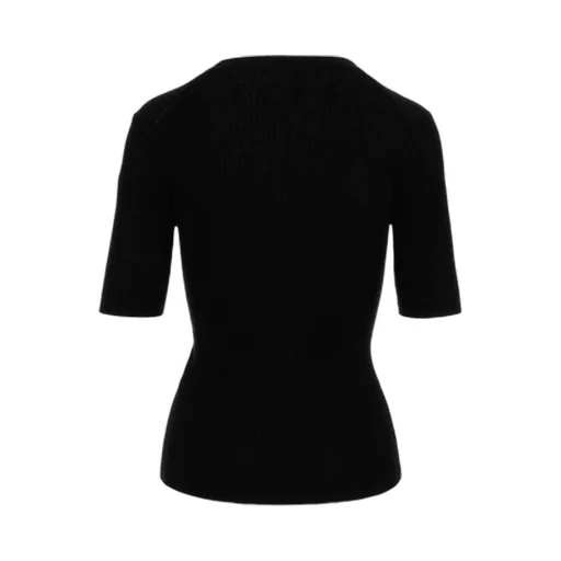 P.A.R.O.S.H. Short-Sleeved Crewneck Ribbed Top