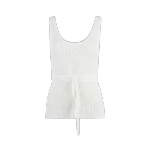 P.A.R.O.S.H. Tied-Waist Knitted Tank Top