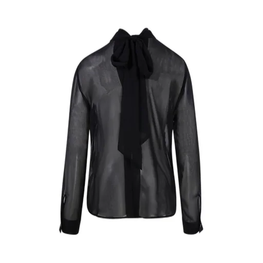 P.A.R.O.S.H. Scarf Detailed High-Neck Blouse