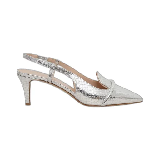 P.A.R.O.S.H. Embossed Pointed-Toe Slingback Pumps