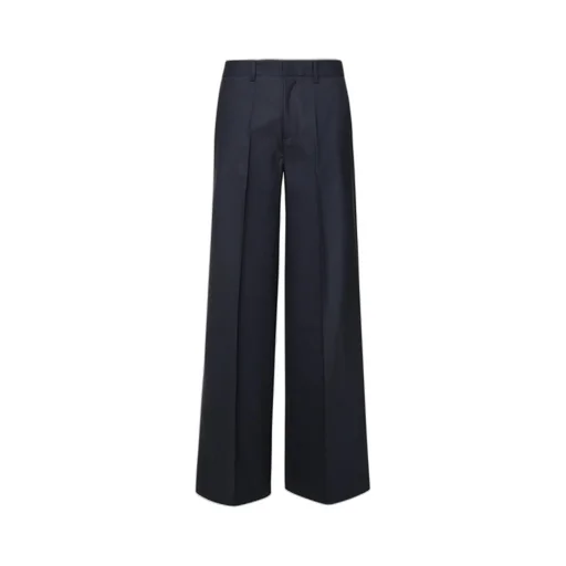Parosh Lillie Pressed Crease Wide-Leg Pants