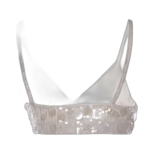 P.A.R.O.S.H. Sequin Embellished Cropped Top