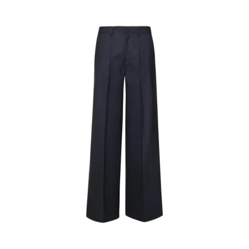 Parosh Lillie Pressed Crease Wide-Leg Pants