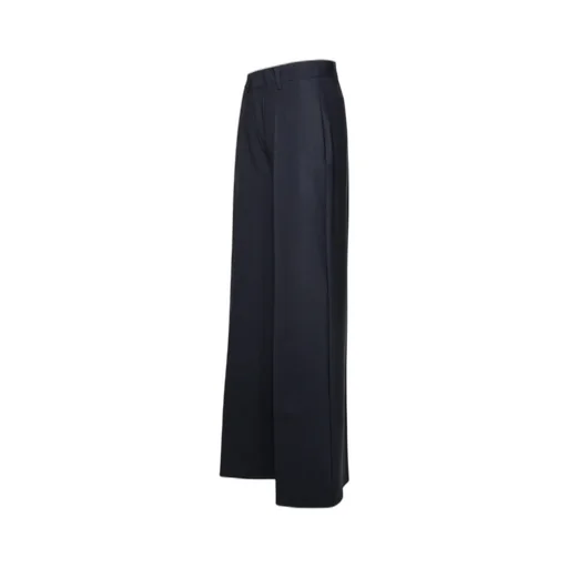 Parosh Lillie Pressed Crease Wide-Leg Pants
