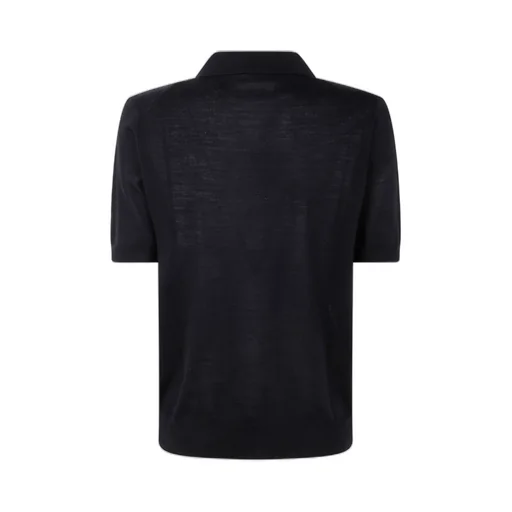 P.A.R.O.S.H. Short-Sleeved Knitted Polo Shirt