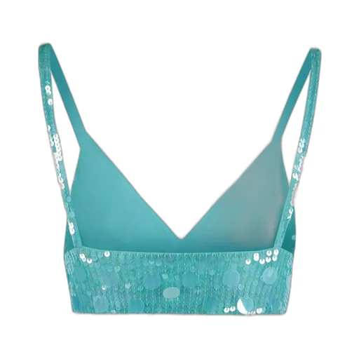 P.A.R.O.S.H. Sequin Embellished Cropped Top