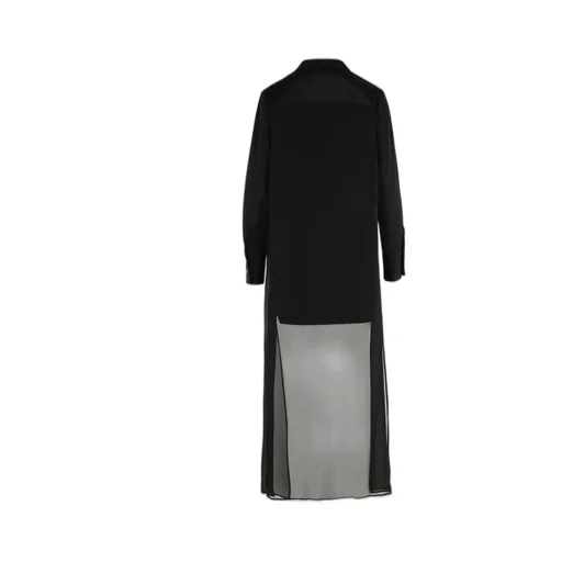 P.A.R.O.S.H. Soiree Sheer Detailed Long-Sleeve Dress