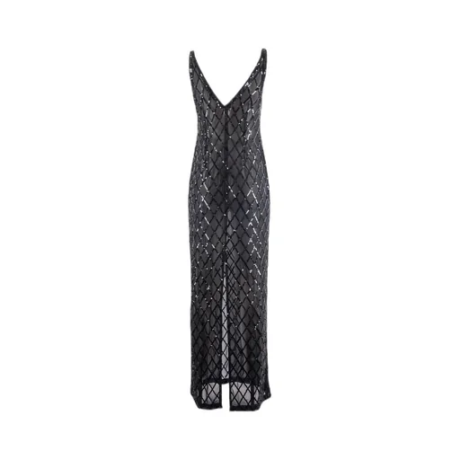 P.A.R.O.S.H. V-Neck Embroidered Maxi Dress