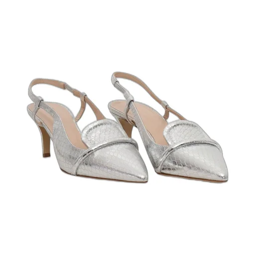 P.A.R.O.S.H. Embossed Pointed-Toe Slingback Pumps