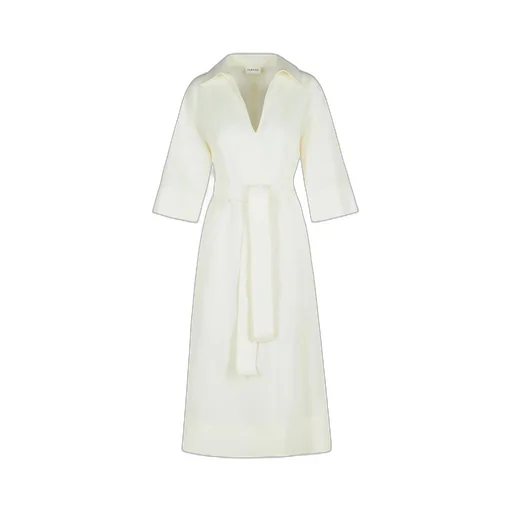 P.A.R.O.S.H. Collared Tie-Detailed Dress