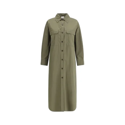 P.A.R.O.S.H. Collared Long-Sleeve Shirt Dress