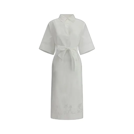 P.A.R.O.S.H. Floral Detailed Tie-Waist Dress