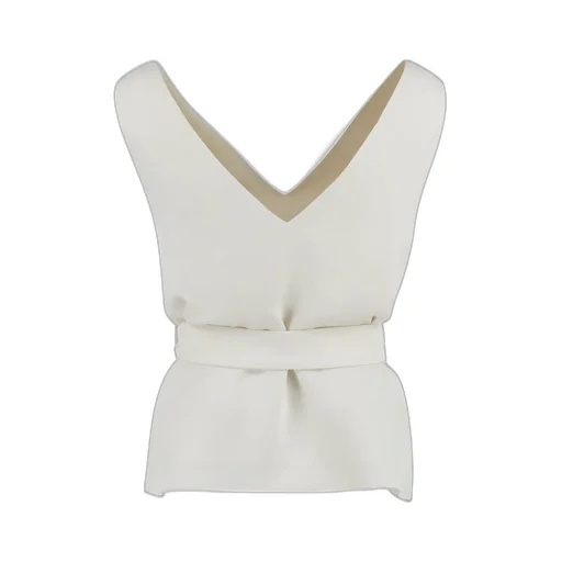 P.A.R.O.S.H. V-Neck Belted Top