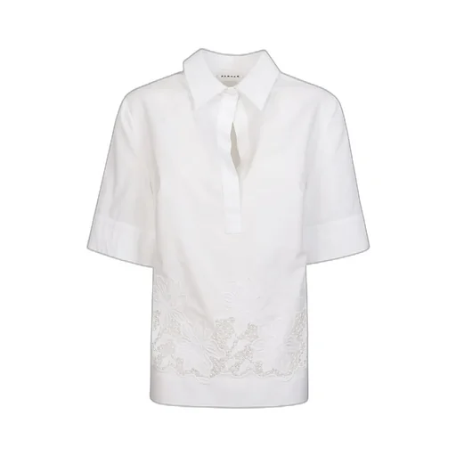 P.A.R.O.S.H. Floral Detailed Short-Sleeve Shirt
