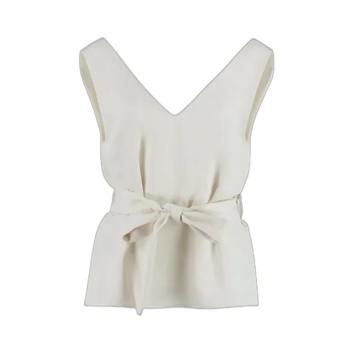 P.A.R.O.S.H. V-Neck Belted Top