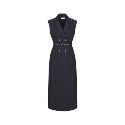 Mid-Length Belted Dress