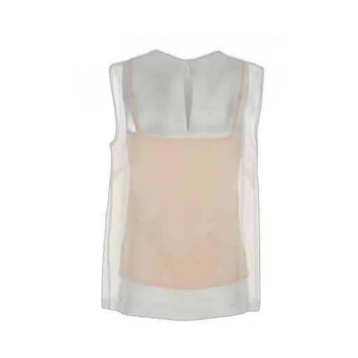 P.A.R.O.S.H. Semi-Sheer Sleeveless Top