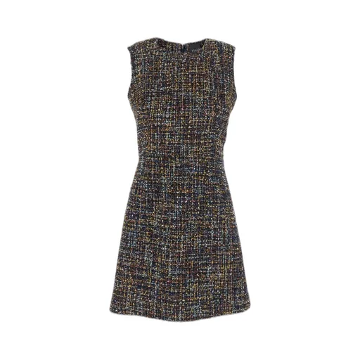 Plain Tweed Patterned Dress