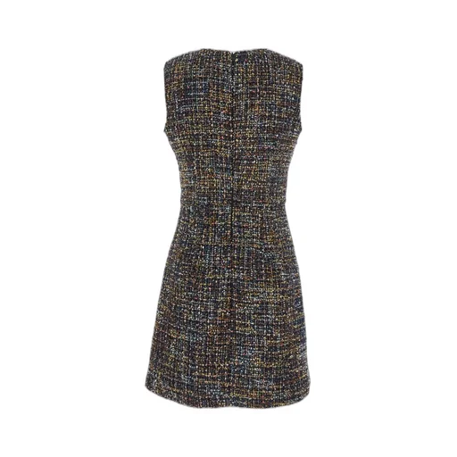 Plain Tweed Patterned Dress