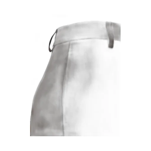 Plain High-Waist Pleated Pants
