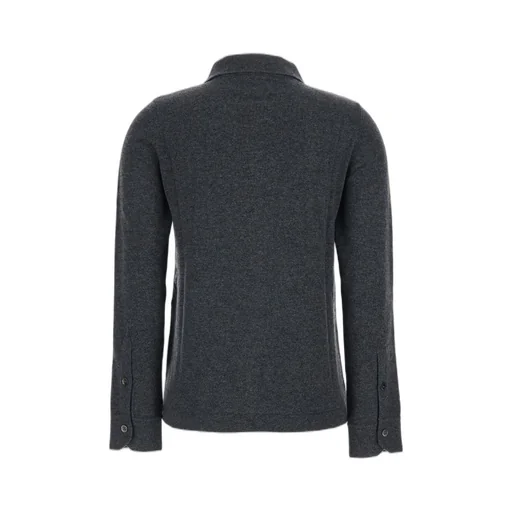 Plain Polo Collar Cashmere Knitwear