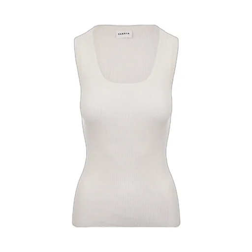 P.A.R.O.S.H. Scoop Neck Fine Ribbed Top