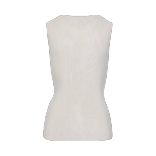 P.A.R.O.S.H. Scoop Neck Fine Ribbed Top