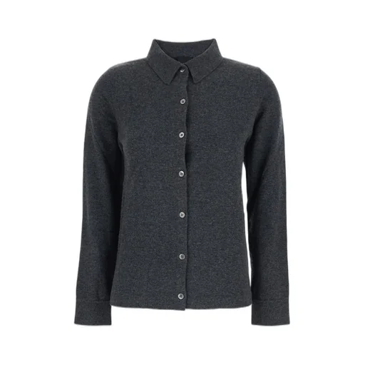 Plain Polo Collar Cashmere Knitwear