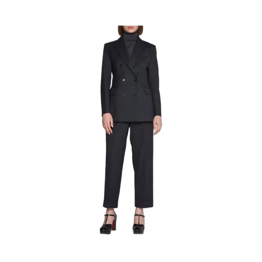 P.A.R.O.S.H. Paperbag Waist Straight Leg Trousers