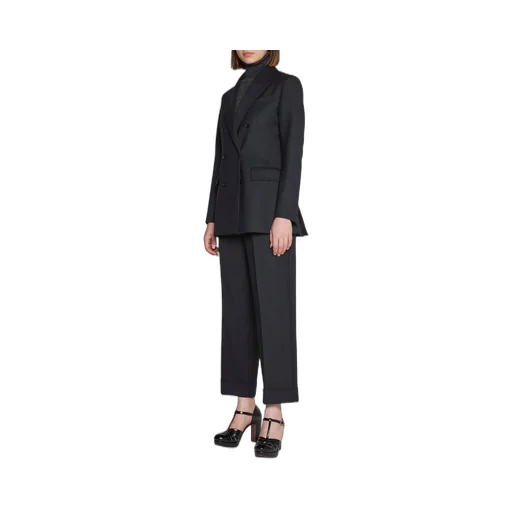 P.A.R.O.S.H. Paperbag Waist Straight Leg Trousers