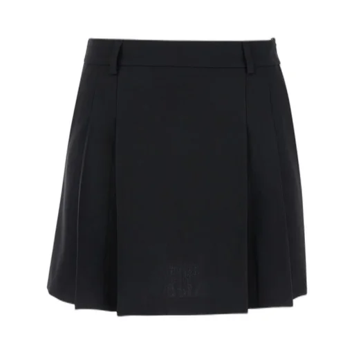 Plain Pleated Miniskirt