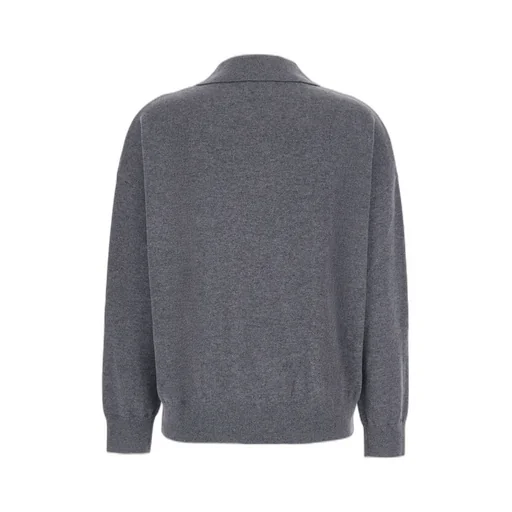 Plain Polo Collar Cashmere Knitwear