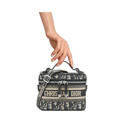 Small Diortravel Vanity Case With Shoulder Strap