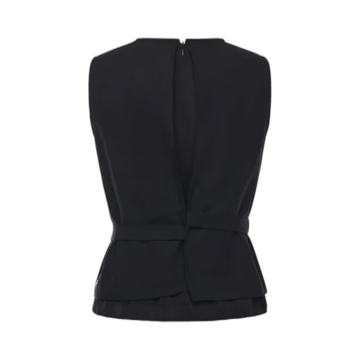 Ottod'ame Belted Sleeveless Top