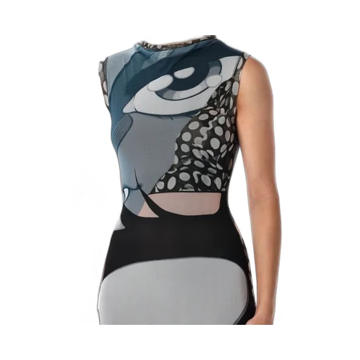 Ottolinger Julien Ceccaldi Printed Midi Dress