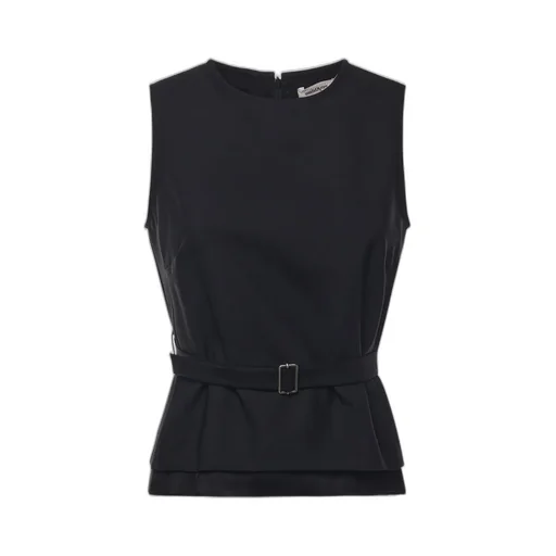 Ottod'ame Belted Sleeveless Top