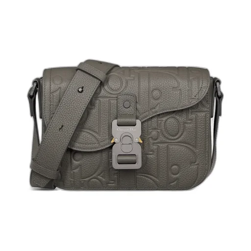 Small Saddle Messenger Bag With Flap