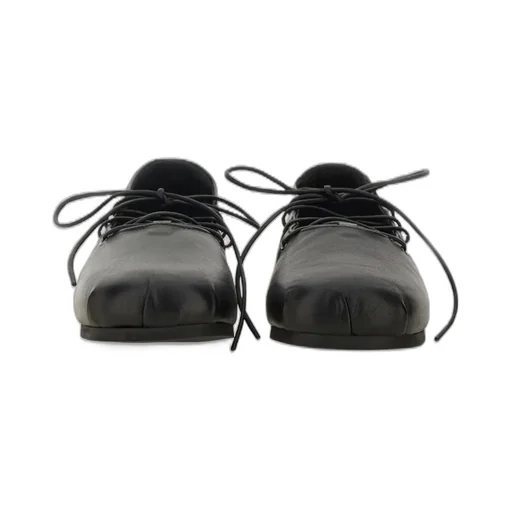 Our Legacy Square-Toe Lace-Up Ballerina Flats
