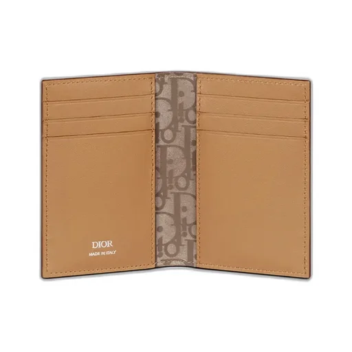 Dior Privé Vertical Bifold Card Holder