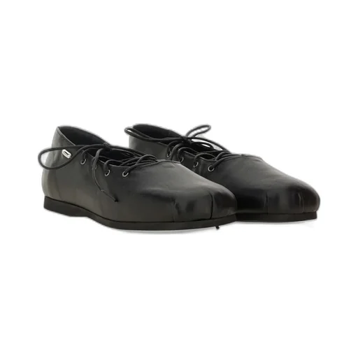 Our Legacy Square-Toe Lace-Up Ballerina Flats