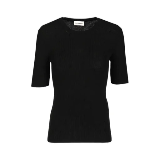 P.A.R.O.S.H. Short-Sleeved Crewneck Ribbed Top