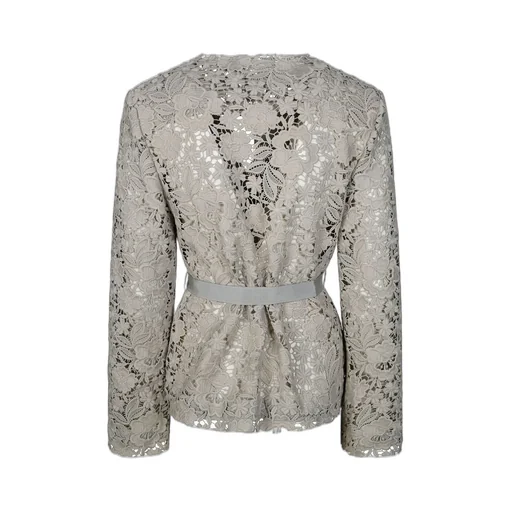 P.A.R.O.S.H. Lace Detailed Tie-Waist Jacket