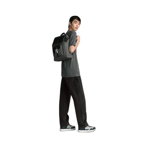 Saddle Backpack With Flap