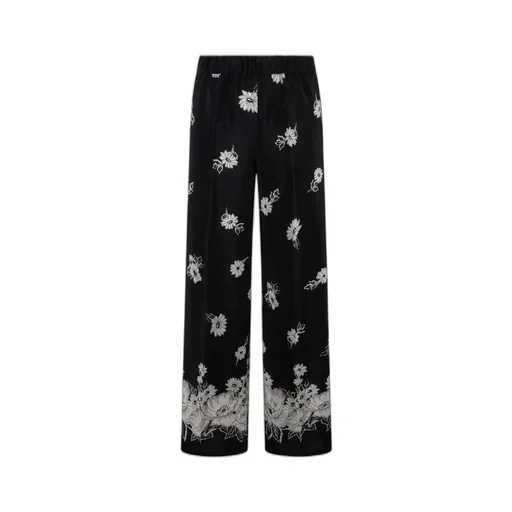 P.A.R.O.S.H. Floral Wide-Leg Pants