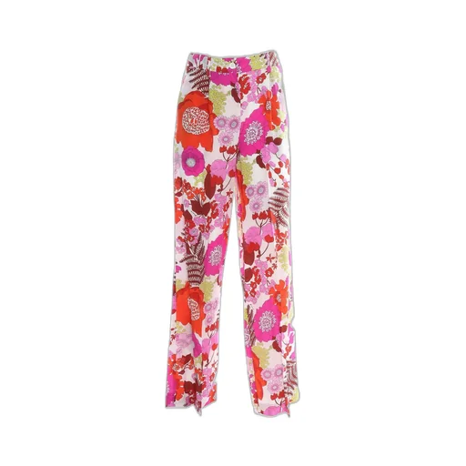 P.A.R.O.S.H. Floral-Printed Wide-Leg Trousers