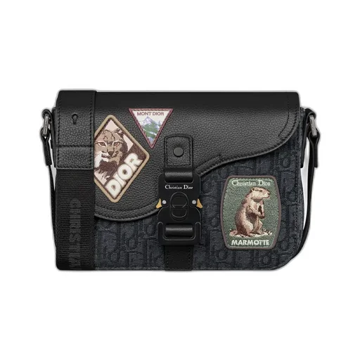 Small Saddle Messenger Bag With Flap