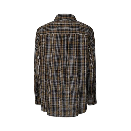 P.A.R.O.S.H. Checkered Collared Long-Sleeve Shirt