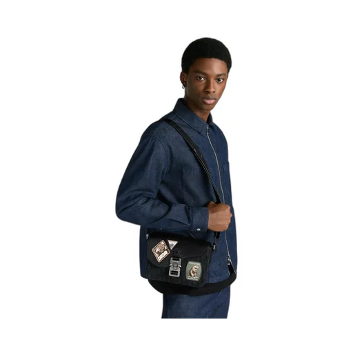 Small Saddle Messenger Bag With Flap