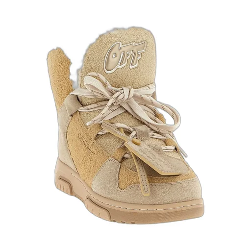 Off-White Winter Lace-Up Ankle Boots